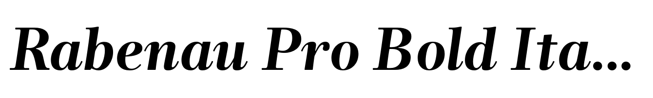Rabenau Pro Bold Italic